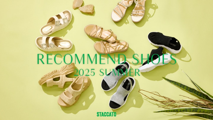 STACCATO 黒 オープントゥウェッジヒール 23.5